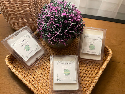 Bamboo Teak, White Sage & Lavender 2.6 oz cube wax melts